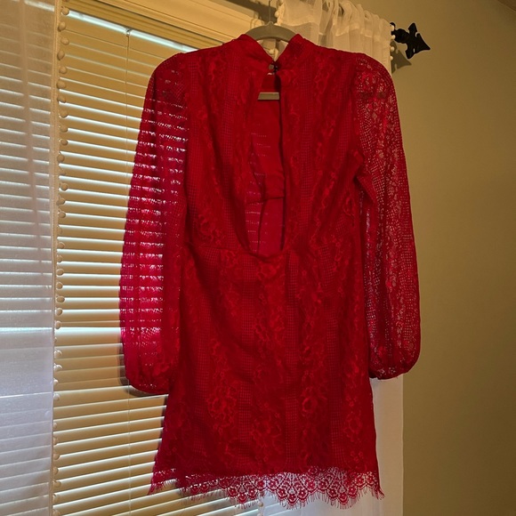 NWT size 2 Anthropologie Maeve Open-Back Lace Mini Dress - Picture 2 of 5